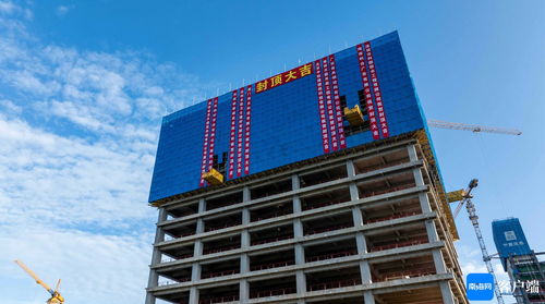 原創(chuàng)組圖 中國海油深海能源開發(fā)總指揮部基地項目03地塊主體工程封頂